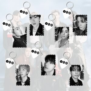 #Bangtan-KEY015 KPOP Bangtan Boys Acrylic Keychain Plastic Keychain Jungkook Taehyung Jimin Jin Rm Suga Jhope Plastic Keys Charm