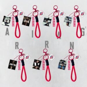 KPOP Bangtan Boys Acrylic Keychain Plastic Keychain Jungkook Taehyung Jimin Jin Rm Suga Jhope Plastic Keys Charm