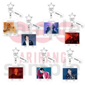 KPOP Acrylic Keychain Bangtan Boys keychain Jungkook Taehyung Jimin Jin Rm Suga Jhope Plastic Keys Charm