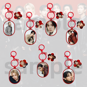 KPOP Acrylic Keychain Bangtan Boys keychain Jungkook Taehyung Jimin Jin Rm Suga Jhope Plastic Keys Charm