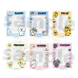 #E-AS01 KPOP  Acrylic Card Holder SnoWe KISHU PU_NI WONCHU NoxStar JAKEY Photo Holder Card Photocard Standee