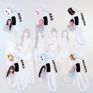 #BM-K04 KPOP Acrylic Keychain Plastic Keychain Ruka Pharita Asa Ahyeon Rami Rora Chiquita Plastic Keys Charm