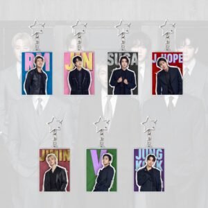 #Bangtan-KEY017 KPOP Bangtan Boys Acrylic Keychain Plastic Keychain Jungkook Taehyung Jimin Jin Rm Suga Jhope Plastic Keys Charm