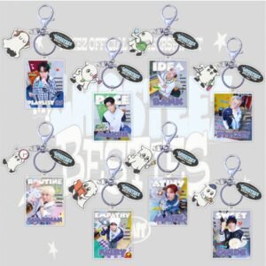 #ATEEZ-K01 KPOP Acrylic Keychain ATEEZ San Mingi Jongho Yunho Seonghwa Yeosang Wooyoung Hongjoong Plastic Keys Charm