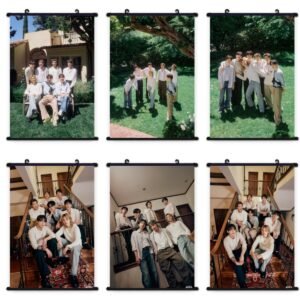 KPOP Bangtan Boys Photo Tapestry Fabric Poster Jungkook Taehyung Jimin Jin Rm Suga Jhope Hanging Pictures