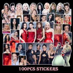100pcs KPOP BP DeadLine Stickers JISOO JENNIE LISA ROSE Character Stickers