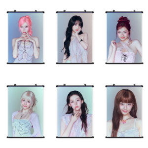 #BM-P01 KPOP BABYMONSTER Photo Tapestry Fabric Poster Ruka Pharita Asa Ahyeon Rami Rora Chiquita Hanging Pictures