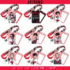 KPOP ARIRANG WORLD TOUR PVC Card Holder Lanyard V JUNGKOOK SUGA J-HOPE JIMIN JIN RM  Photo Display Card Sleeve Bag Decor Gift