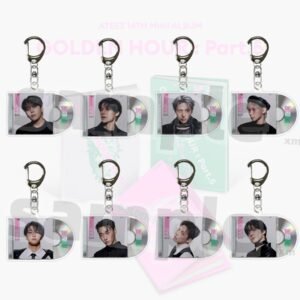 #ATEEZ-KEY02 KPOP Acrylic Keychain ATEEZ San Mingi Jongho Yunho Seonghwa Yeosang Wooyoung Hongjoong Plastic Keys Charm