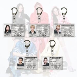 KPOP ALLDAY PROJECT Acrylic Keychain ANNIE TARZZAN BAILEY WOOCHAN YOUNGSEO Plastic Keys Charm