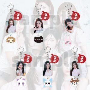KPOP BABYMONSTER Acrylic Keychain Plastic Keychain Ruka Pharita Asa Ahyeon Rami Rora Chiquita Plastic Keys Charm