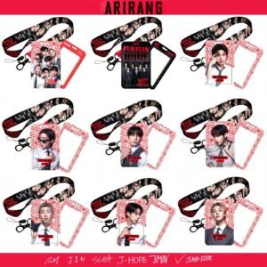 KPOP ARIRANG WORLD TOUR PVC Card Holder Lanyard V JUNGKOOK SUGA J-HOPE JIMIN JIN RM  Photo Display Card Sleeve Bag Decor Gift