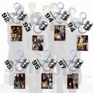 #Bangtan-KEY023 KPOP Bangtan Boys Acrylic Keychain Plastic Keychain Jungkook Taehyung Jimin Jin Rm Suga Jhope Plastic Keys Charm