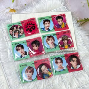 Kpop 2pcs/set CORTIS GREENGREEN Brooch Tinplate Badge Button Pin Badge