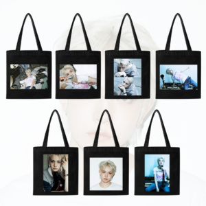 KPOP Zippered Canvas Bag HEESEUNG EVAN Non-woven Bags HEESEUNG EVAN Canvas Bag