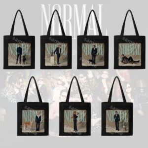 KPOP Zippered Canvas Bag Bangtan Boys Non-woven Bags JK V JIMIN RM SUGA JHOPE JIN Canvas Bag