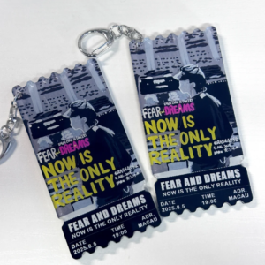 Custom Laminated Keychain With Double-sided Printed Ticket Stub Keychain Acrylic Keychain Acrylic Key Charm