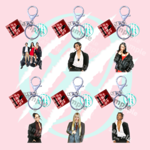 KPOP Acrylic Keychain KATSEYE Daniela Lara Megan Manon Sophia Yoonchae Plastic Keys Charm