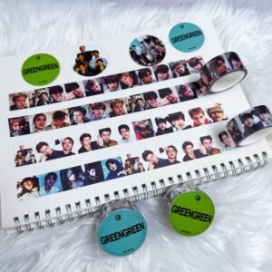 Kpop CORTIS GREENGREEN Decorative Sticker Washi Tape Masking Tape