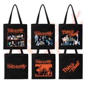 KPOP Zippered Canvas Bag Stray Kids Non-woven Bags Stray Kids This & That Canvas Bag
