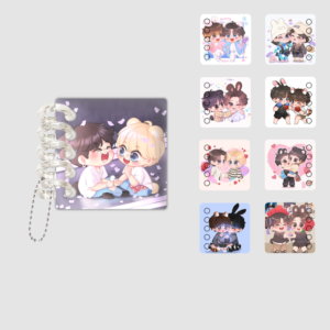 Custom 4PCS Loose Leaf Keychain CustomDIY Photo Book Keychain Acrylic Keychain Acrylic Key Charm