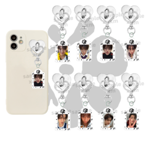8PCS/SET KPOP Acrylic Kechain CORTIS Comes With Adhesive Heart Hook Mobile Mobile Pendant KPOP Acrylic Keychain Plastic Keys Charm