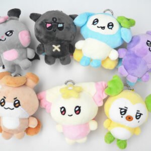 KPOP Idol Cartoon ATEEZ MIGHTEEZ Doll Keyring Plush Keychain