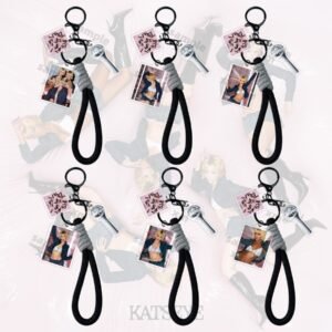 KPOP Acrylic Kechain KATSEYE KPOP Acrylic Keychain Plastic Keys Charm