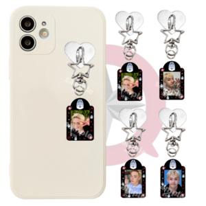 4PCS/SET KPOP Acrylic Kechain Straykids Comes With Adhesive Heart Hook Mobile Mobile Pendant KPOP Acrylic Keychain Plastic Keys Charm