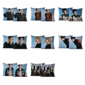 2pcs Custom KPOP Bangtan Boys Pattern Pillow Cover KPOP Bangtan Boys Pillow Case